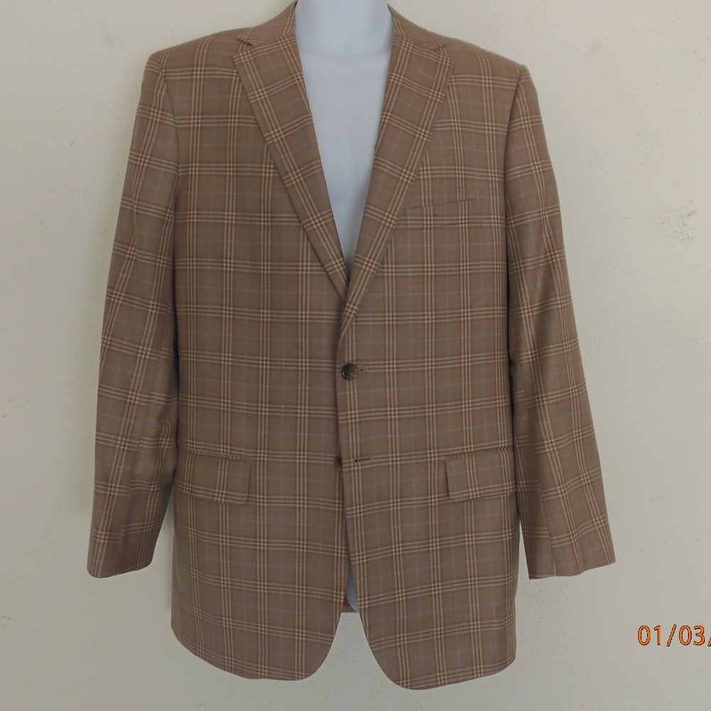 Brown w/ blue Windowpane Blazer